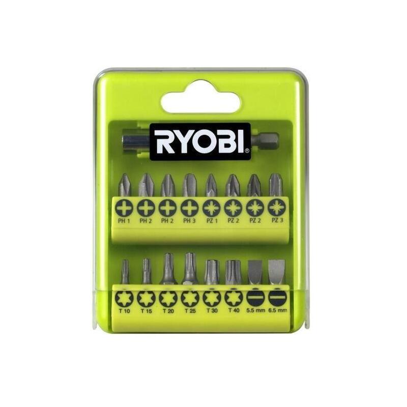 Estuche De 21 Puntas Para Atornillar Ryobi Rak17sd