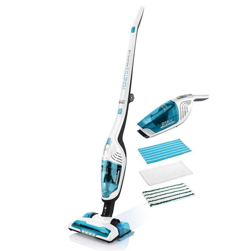 Eta Eta645390000 Moneto Ii Aqua Plus Vacuum Cleaner, Handstick, Cordless, Operating Time 50 Min, White Blue