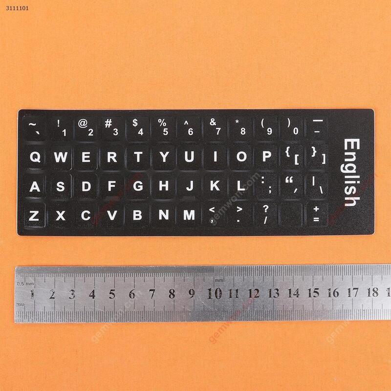 Etiqueta Adhesiva Para Teclado De Ee. Uu., Negra Con Letra Blanca. Cambie La Distribución Del Idioma Del Teclado Pegando Etiquet