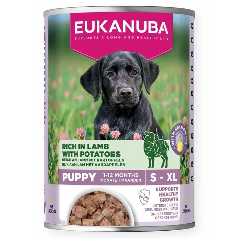 Euk Dog Can Lc Pup Ab Lmb&Pot 400g