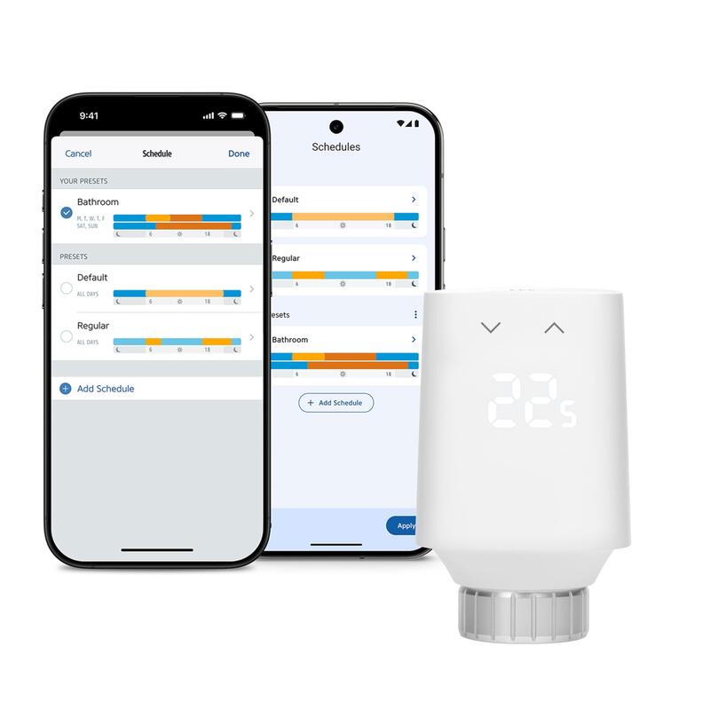 Eve Térmico (Matter, 5. Generation) Smartes Termostato De Radiador, Funktioniert Con Apple Home, Amazon Alexa, Samsung Smartthings, Google Home