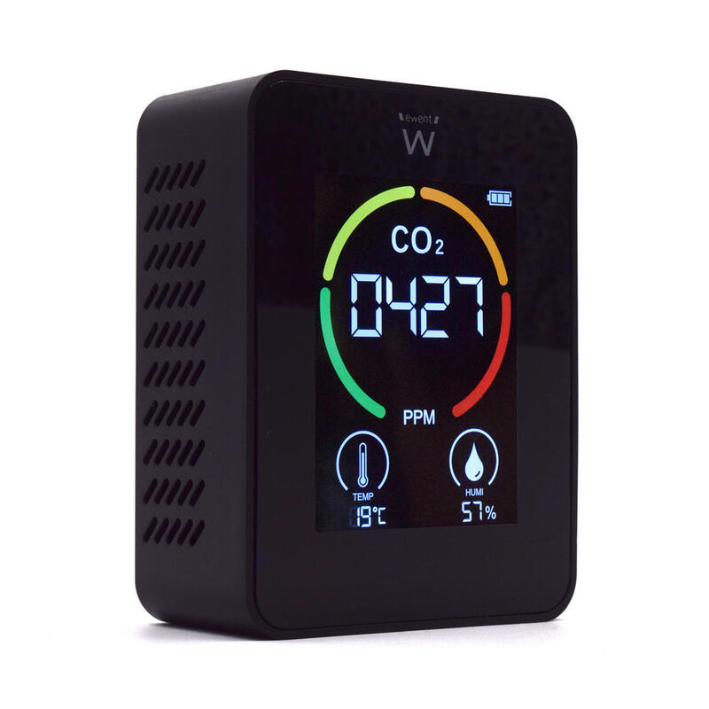 Ewent Ew2420 Medidor De Calidad Del Aire Negro