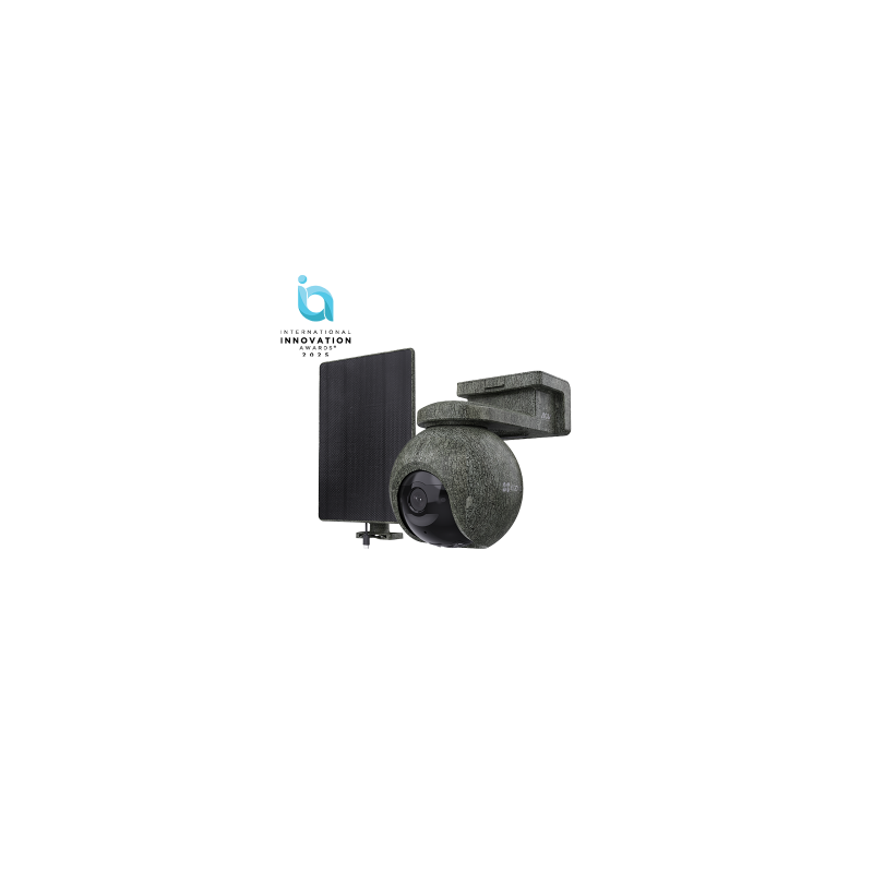 Ezviz Wifi& 4g Eb8 Rarnger Cámara A Batería Camuflaje Rotativa 4k Panel Solar Kit