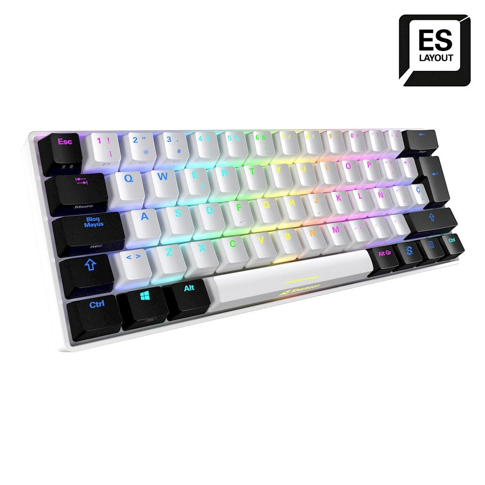 EAN 4044951033966 - Sharkoon SGK50 S4 teclado Juego USB QWERTY Español Blanco imagen 4