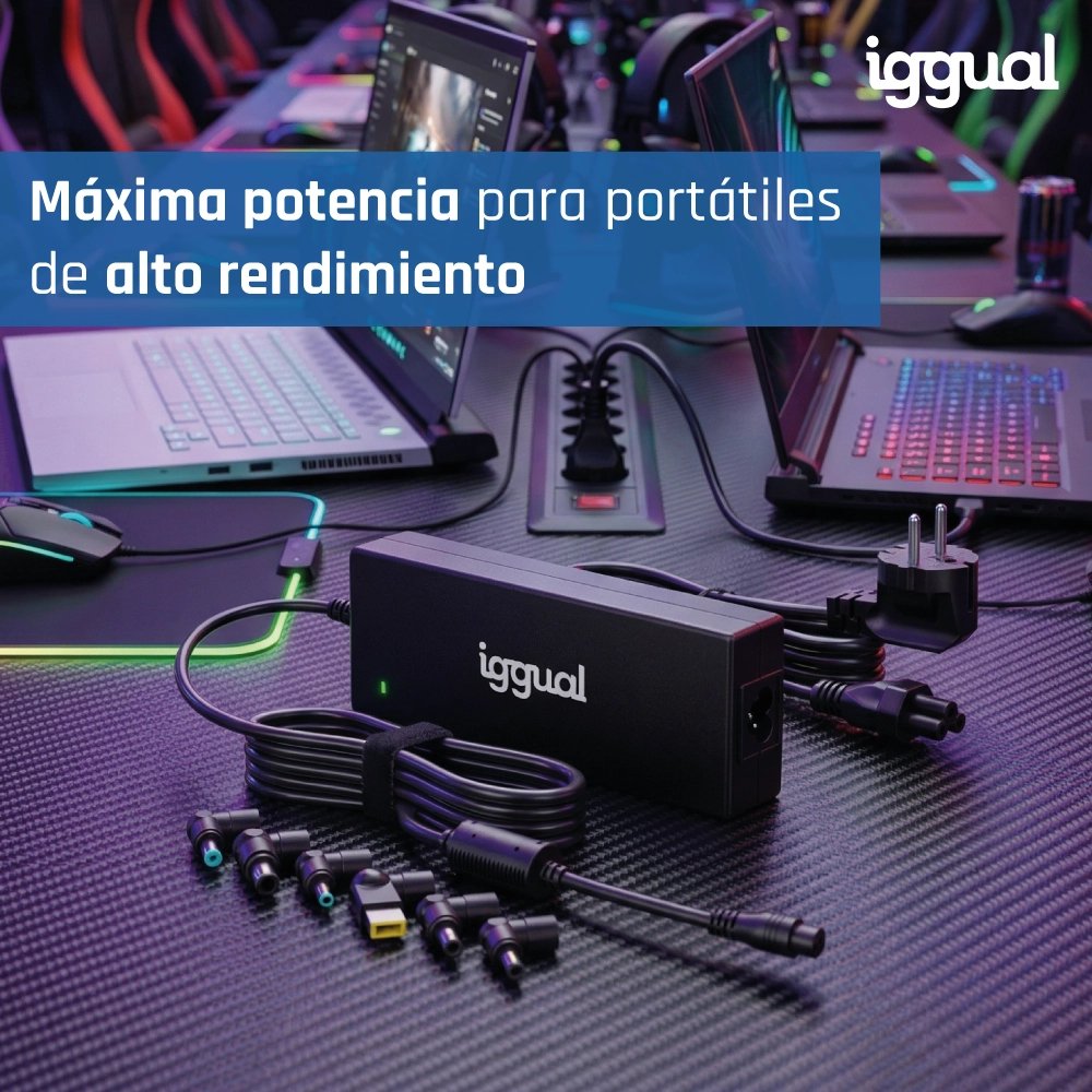 EAN 8435364320495 - iggual CUA-6T-240W adaptador e inversor de corriente Interior Negro imagen 2
