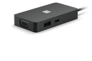Hub De Viaje Usb-C Para Microsoft Surface, Estación De Acoplamiento Negra, Hdmi, Rj-45, Usb-A, Usb-C 161-00002