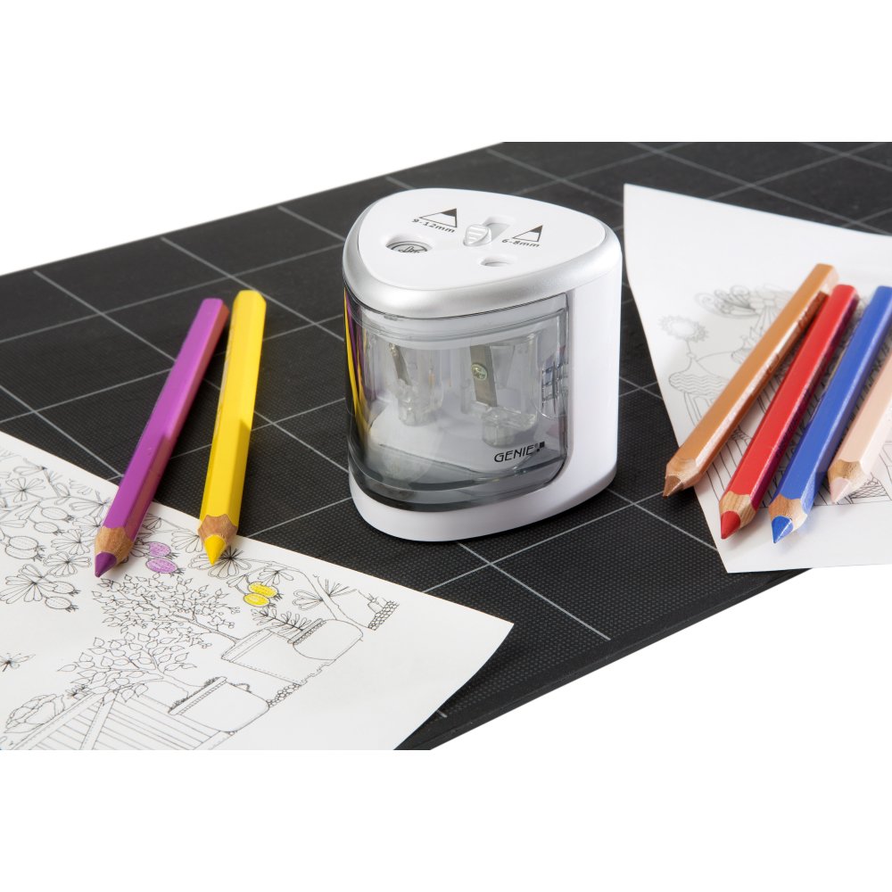 EAN 4015468125765 - Genie PS 120 Sacapuntas eléctrico Transparente, Blanco imagen 3