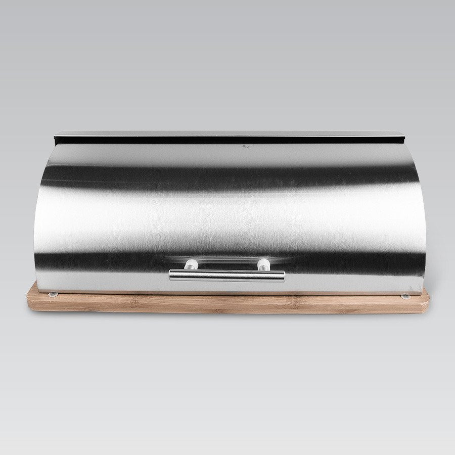 EAN 4897144670918 - Maestro MR-1672S panera Rectangular Plata, Madera Acero inoxidable, Bamboo imagen 3
