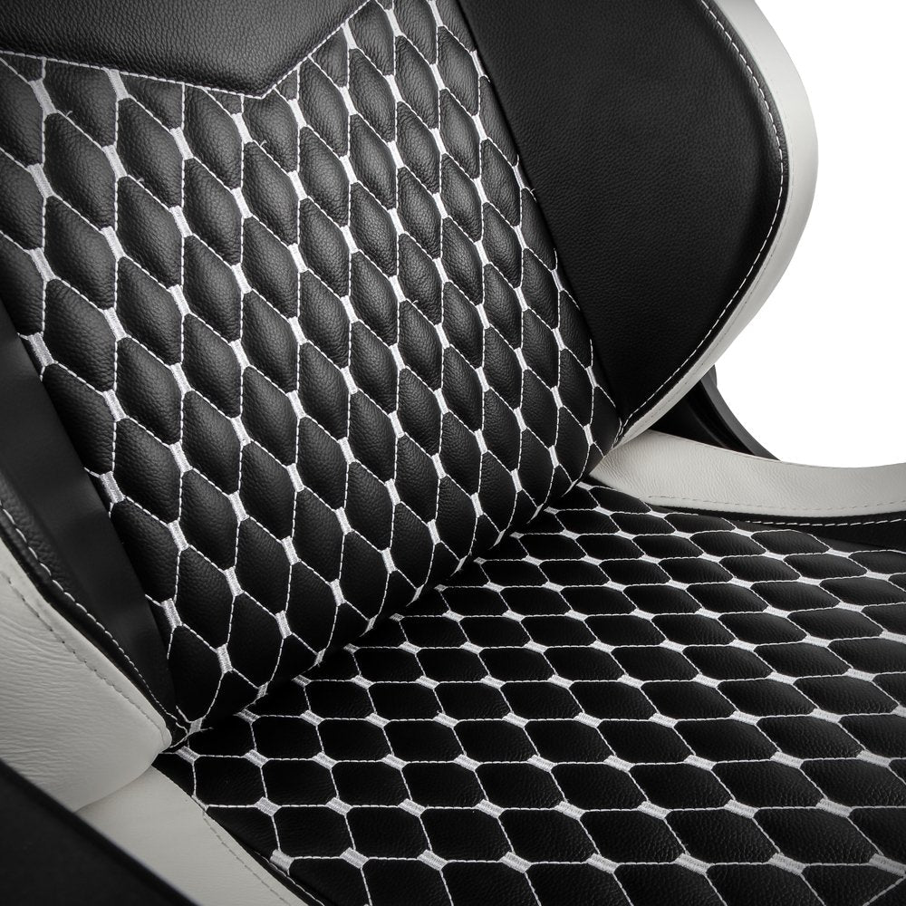 Noblechairs Epic Echtleder Gaming Silla - Negro Blanco Rojo