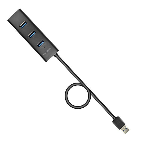 Hub Axagon Hue-S2bp Usb-A, 4x Usb 3.0, Alimentación Mrom Externa - 1,2 M, Fuente De Alimentación