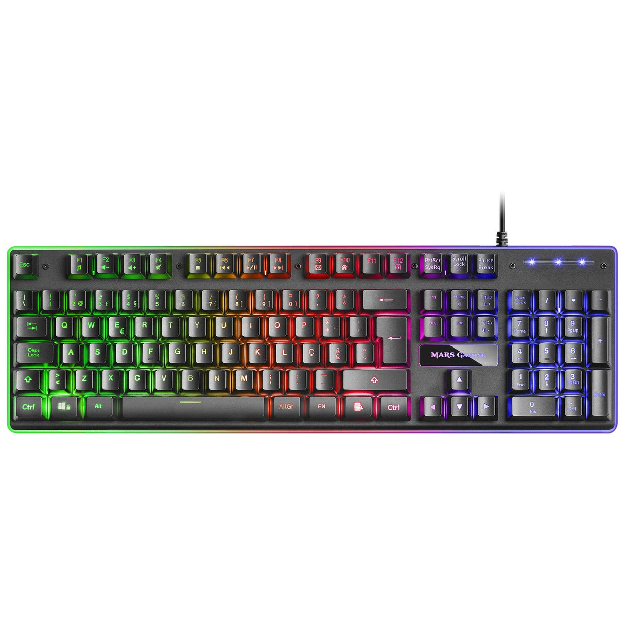 Mars Gaming Combo Mcpx Gaming 3in1 Rgb Black Pt