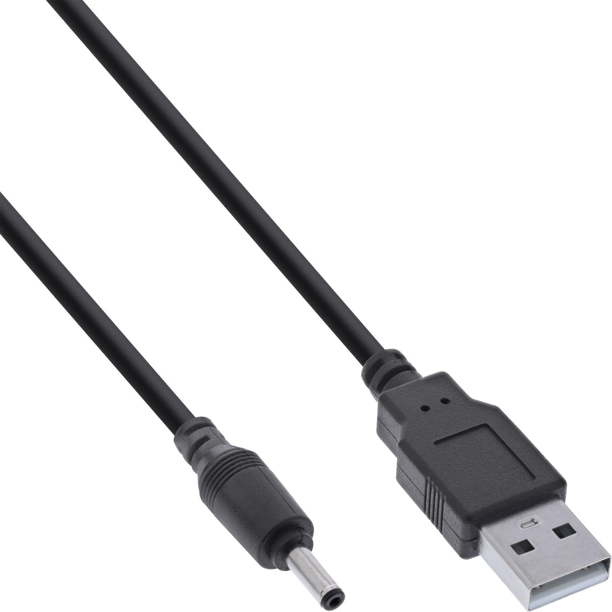 Adaptador De Alimentación De Cc Usb Inline, Enchufe Usb A Macho A Enchufe De Cc 3,5x1,35 Mm, Negro, 2 M