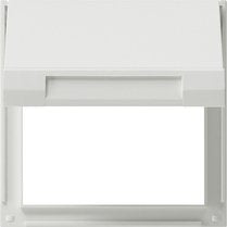 Gira 065466 Marco Adaptador Tapa Abatible Tx44 (Wg Up) Blanco Puro