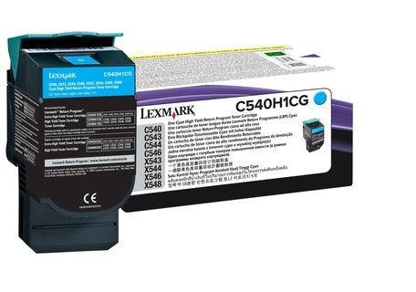 Toner Original Lexmark,Alto Rendimiento,Cian, Lccp, Lrp,Para C540, 543, 544, 546, X543, 544, 546, 548