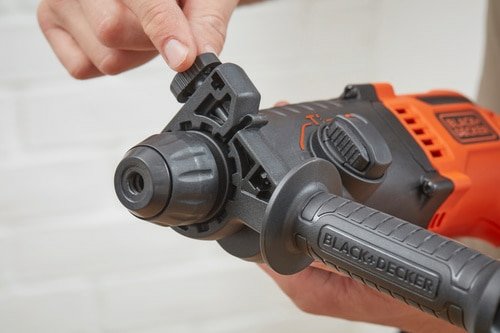 EAN 5035048730454 - Black & Decker BEHS01K-QS taladro 1600 RPM SDS Plus Negro, Naranja imagen 11