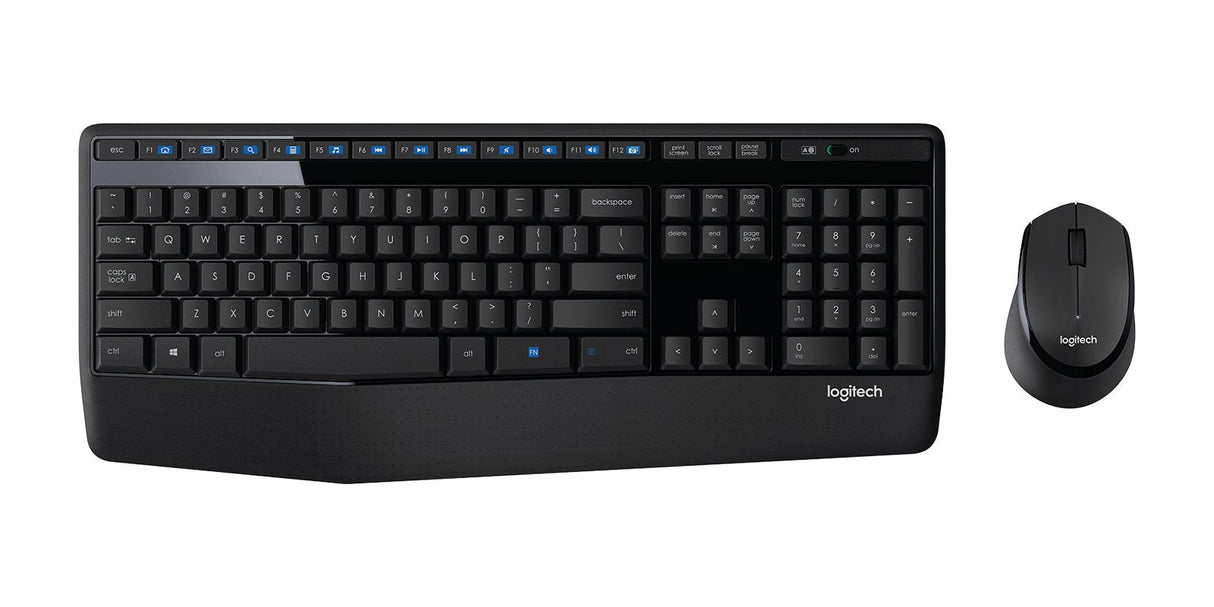 Teclado Checo + Ratón Logitech Wireless Combo Mk345 Oficina Rf Inalámbrico Negro