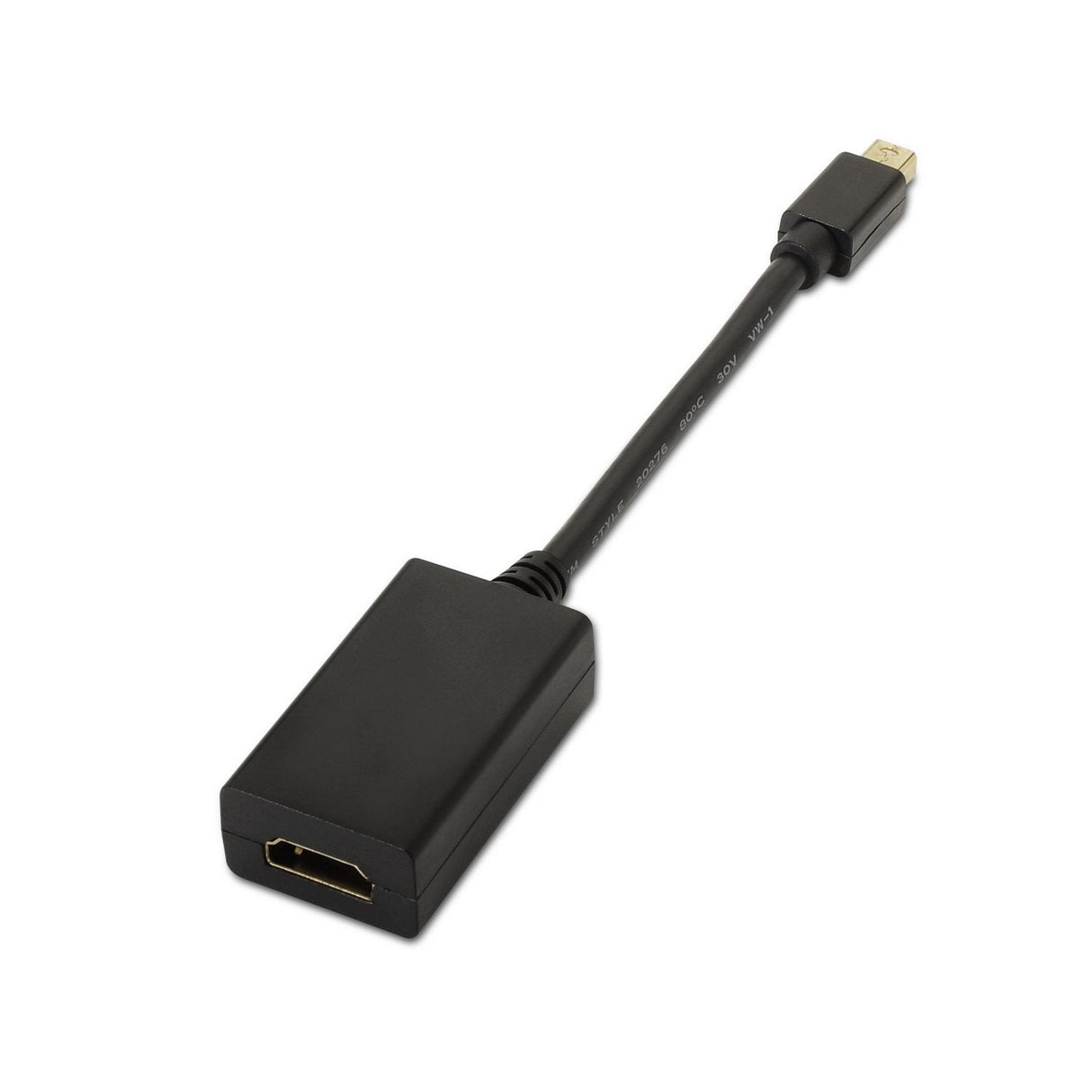Aisens Conversor Mini Displayport A Hdmi - Mdp/M-Hdmi A Hembra - 15cm - Negro