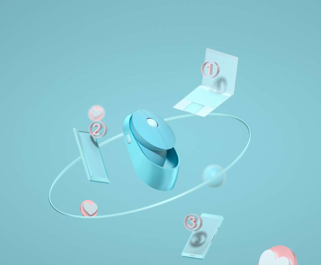 Rapoo Ralemo Air 1 Blau Lautlose Multimodus Maus