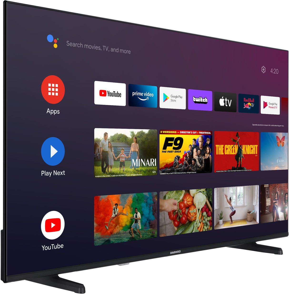 EAN 8698902059954 - Daewoo 43DM62QA Televisor 109,2 cm (43") 4K Ultra HD Smart TV Wifi Negro 250 cd / m² imagen 1