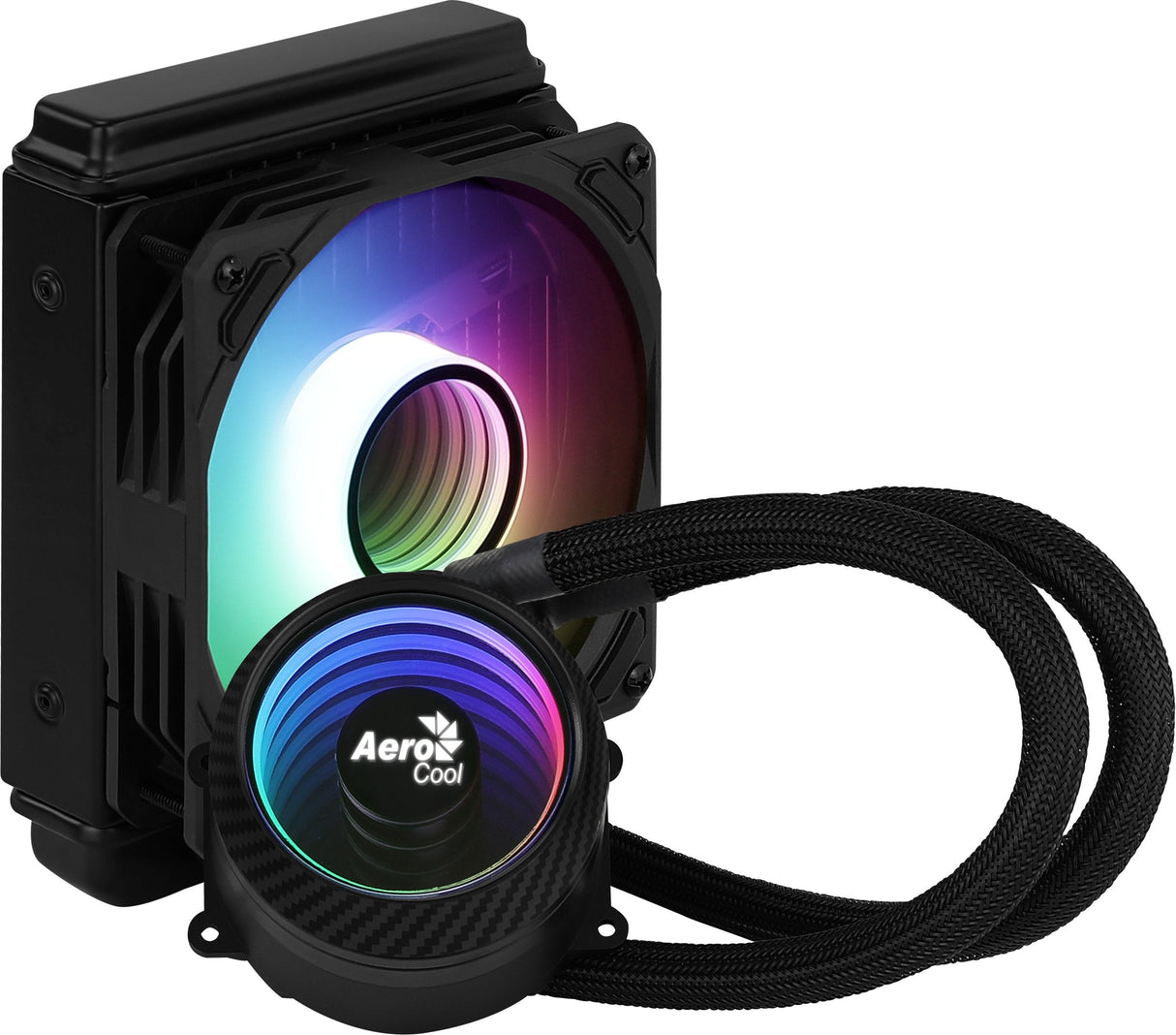 Sistema De Refrigeración Líquida Aerocool Mirage L120 Iluminación Rgb Bloque Cobre / Radiador Aluminio Socket Intel/Amd Según Especificaciones