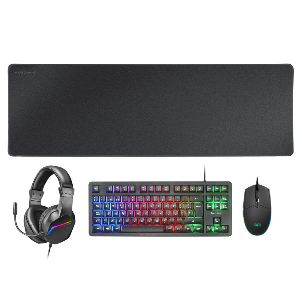 EAN 8435693103547 - Mars Gaming MCPRGB3FR teclado Ratón incluido Juego USB imagen 1