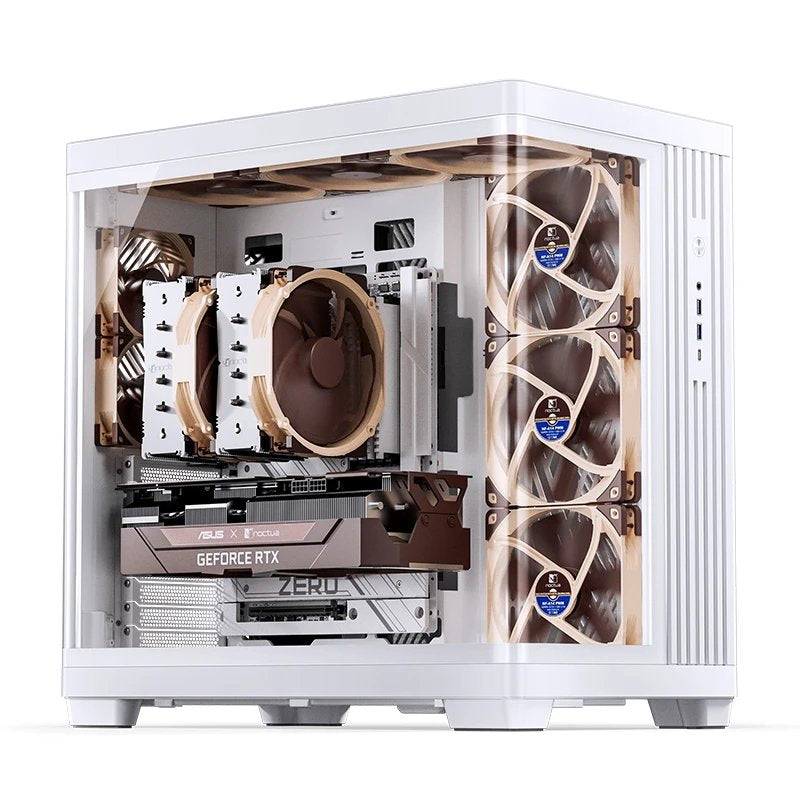 Caja Pc Jonsbo Tk-4 Midi-Tower, Atx, Tempered Glass - Blanco