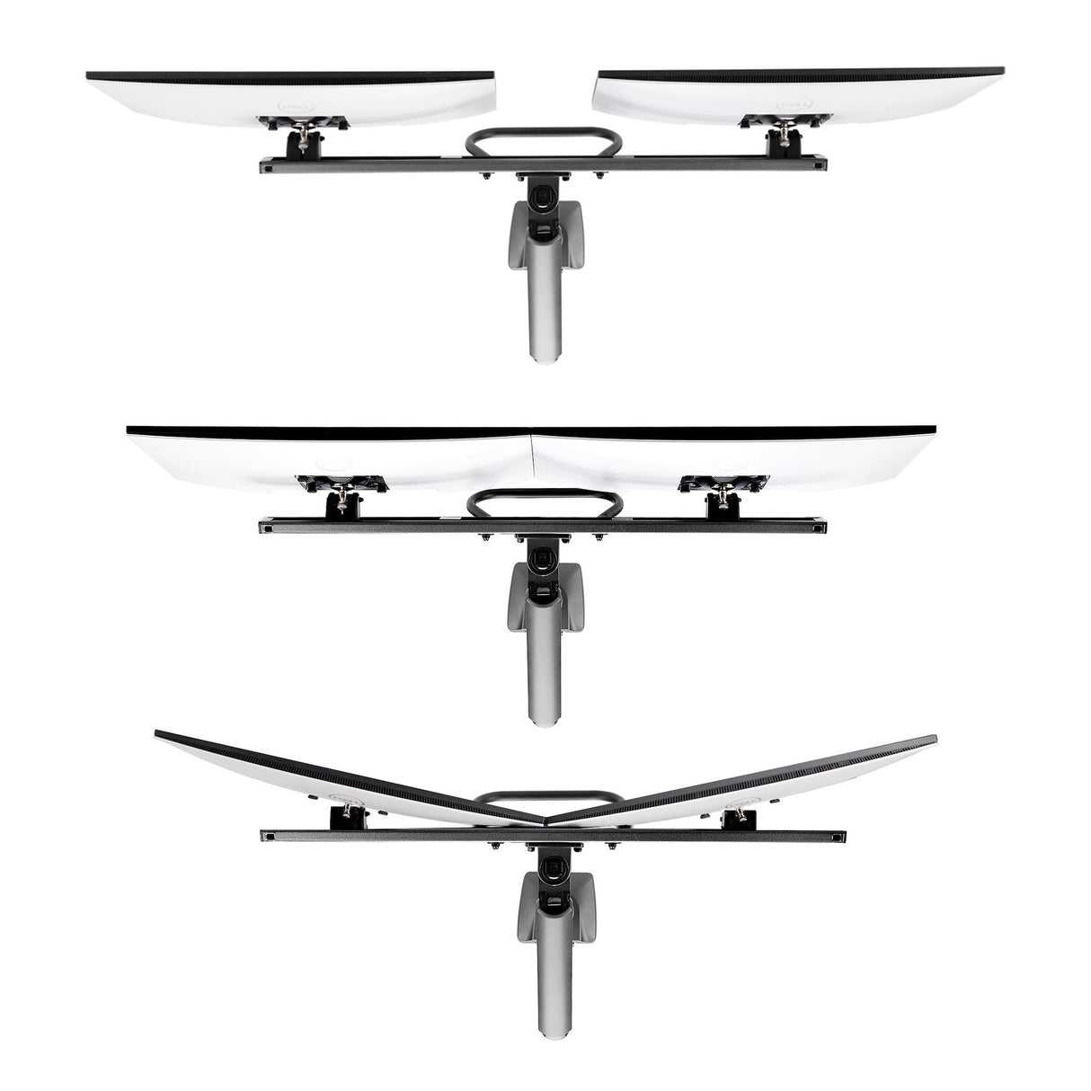 Startech.Com Desk Mount Dual Monitor Arm W Crossbar, Up To 27 In Displays - Befestigungskit - Artikulierender, Mechanischer Feder