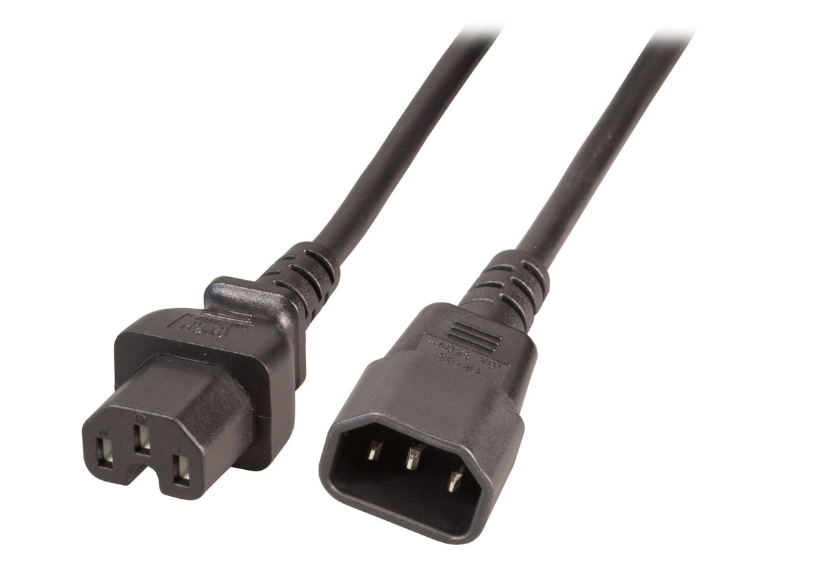 Efb Elektronik Ek585.1v2 Cable De Alimentacion Negro 1 M Iec C14 Iec C15