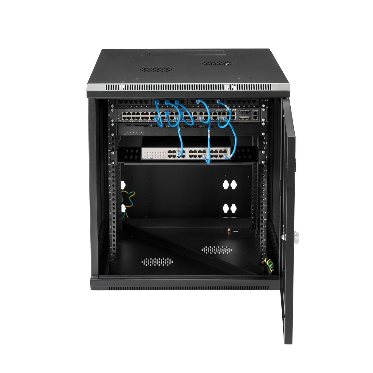 EAN 65030870436 - StarTech.com RK1232WALHM armario rack Bastidor de pared Negro imagen 6