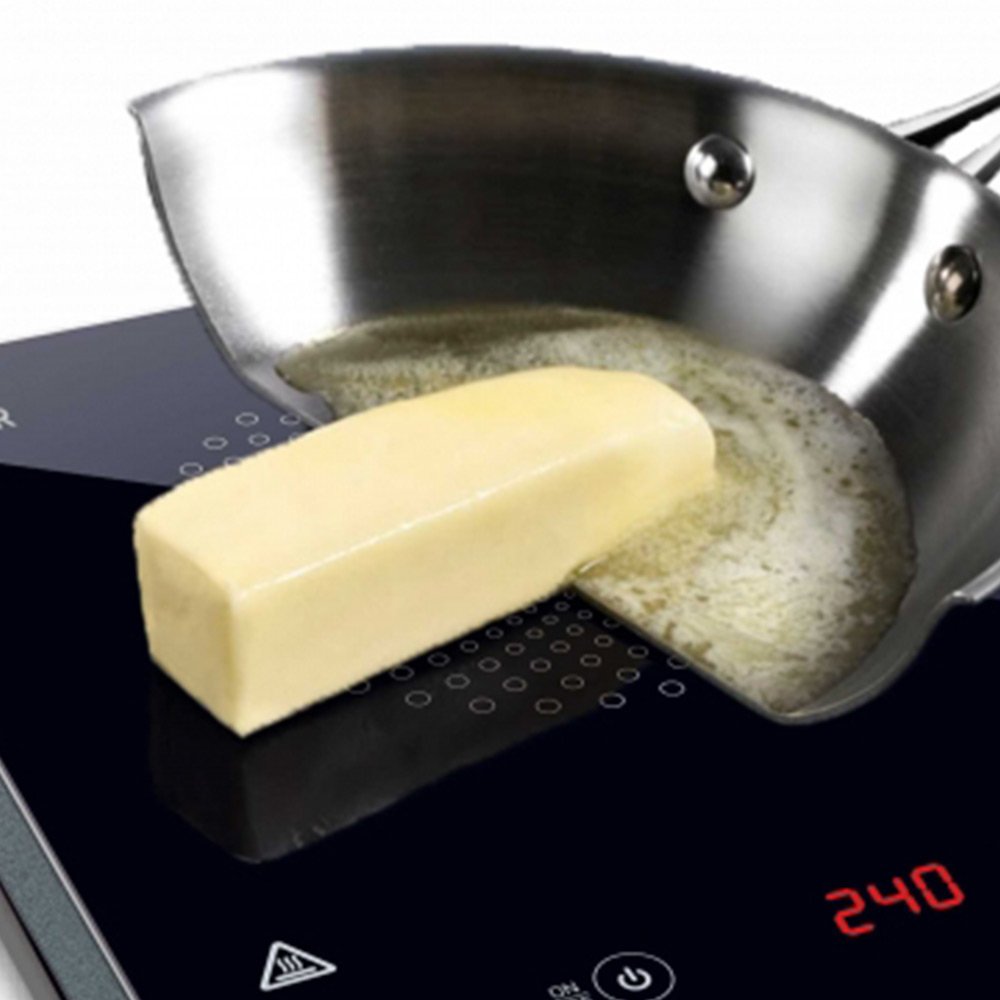 Haeger Hp-Ind.002a Hobs Negro, Gris Encimera Con Placa De Inducción 1 Zona(S)