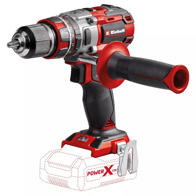 Taladro Percutor Inalámbrico Einhell Tp-Cd 18 80 Li-I Bl - Solo, 18 Voltios Rojo Negro, Sin Batería Ni Cargador 4514305