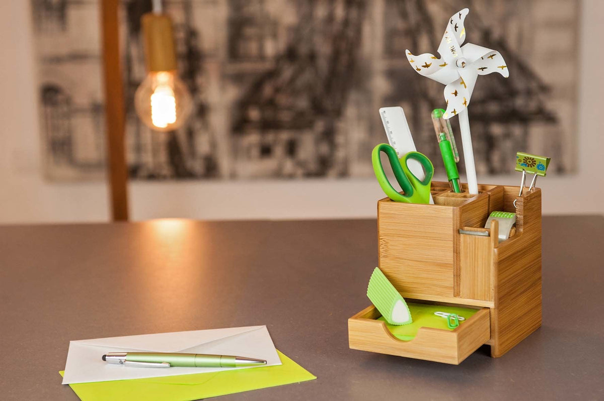 Wedo Tischorganizer Bambus Incluye. Abroller