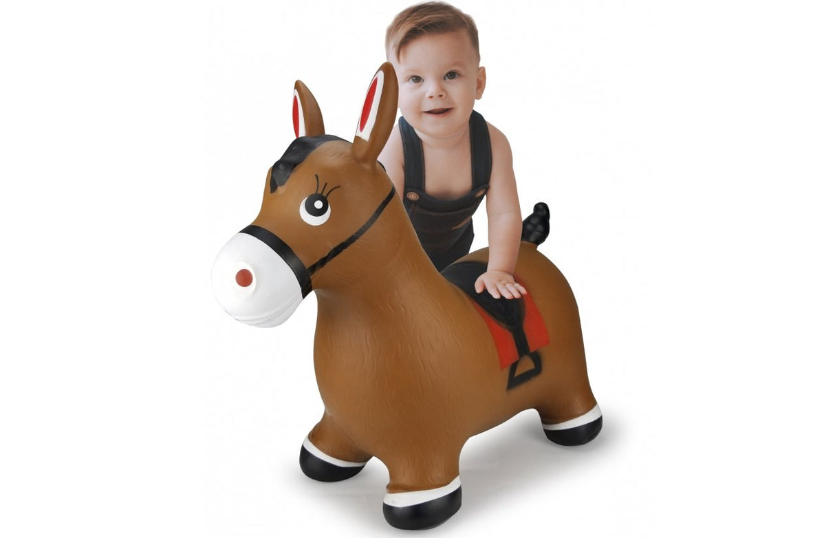 EAN 4042774458836 - Jamara Hopping animal horse brown with pump Animales imagen 1