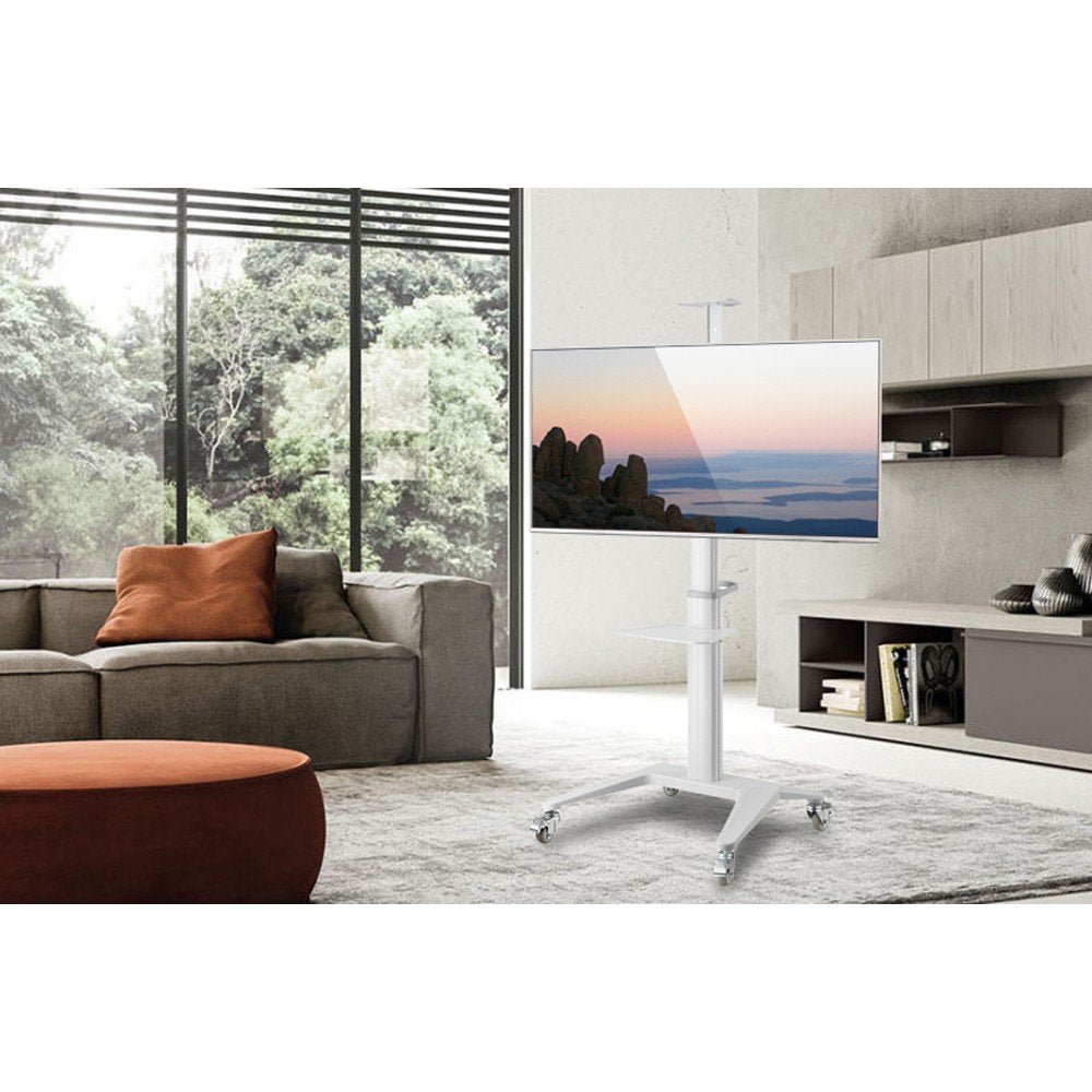 EAN 8059018362176 - Techly ICA-TR48W mueble y soporte para dispositivo multimedia Blanco Panel plano Carro multimedia imagen 7