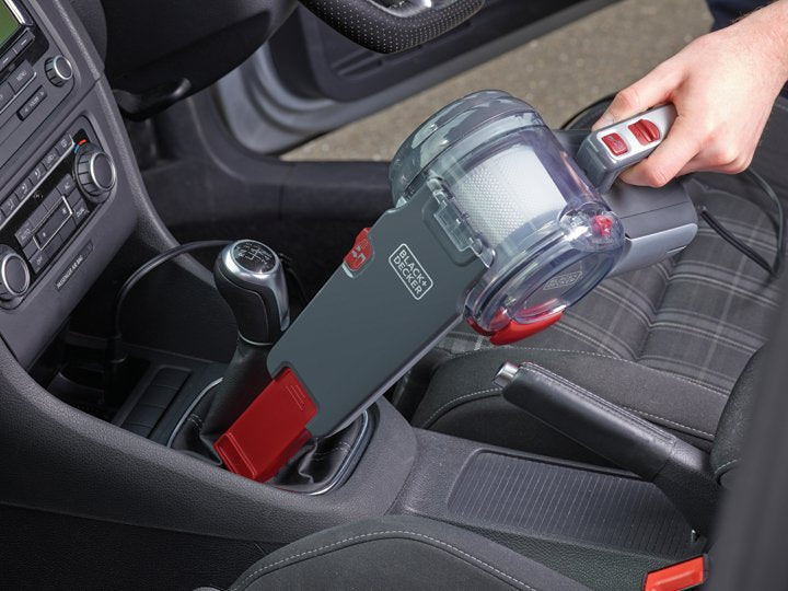 EAN 5035048617625 - Black & Decker PV1200AV aspiradora de mano Gris, Rojo, Transparente imagen 5