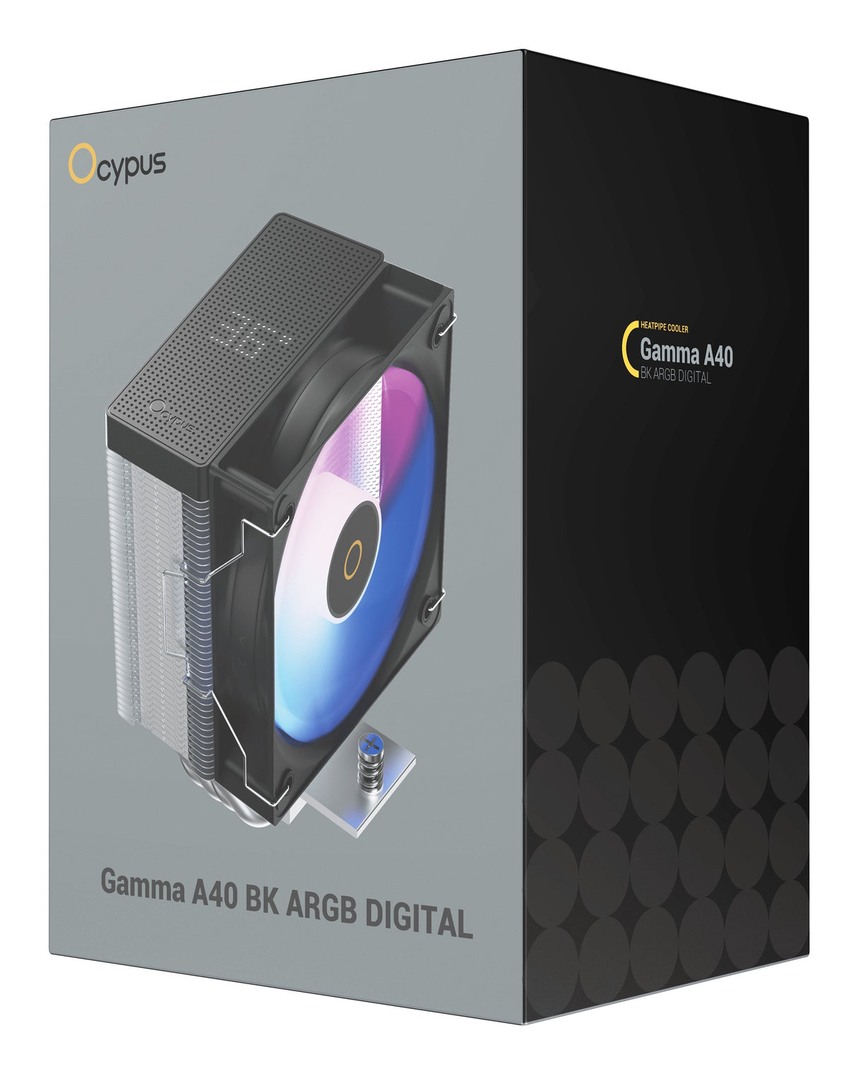 Ocypus Gamma A40 Argb Digital (Negro, 100 Mm) Gamma-A40-Bk1nawd00x-Gl