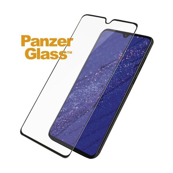 Protector De Pantalla Panzerglass 5323 Para Huawei Mate 20 Marco Negro Cristal Templado 0.4mm Para Superficie No Curva