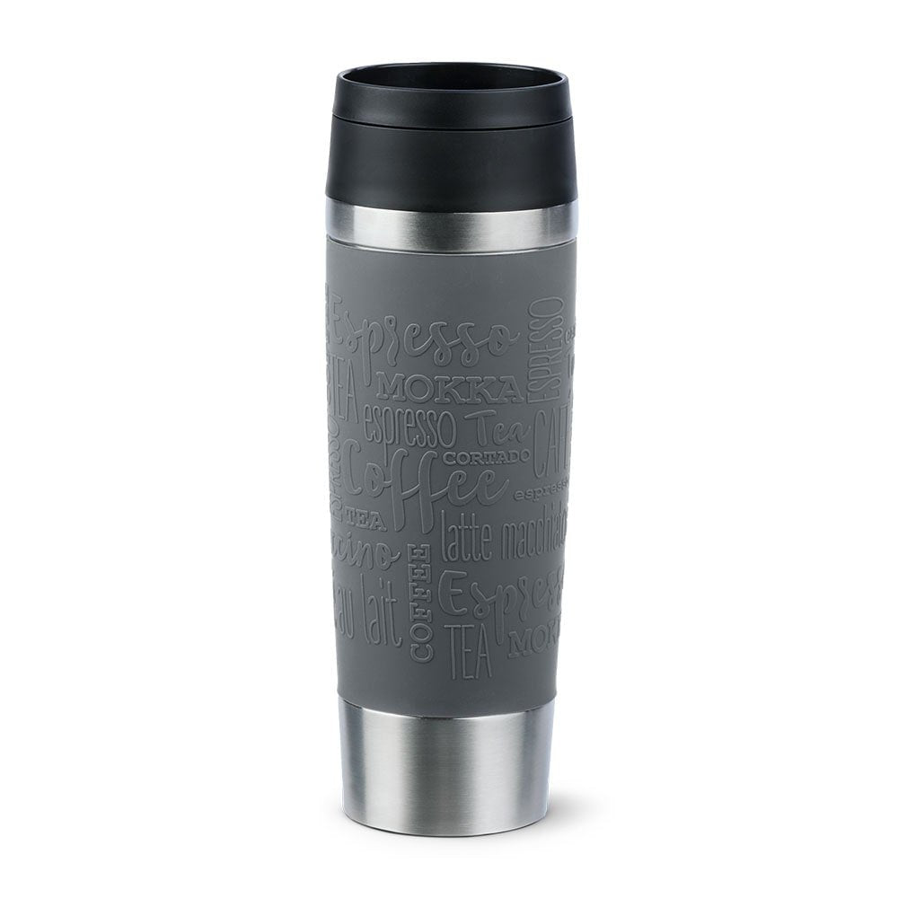 Taza Térmica Emsa Travel Mug Classic Grande Gris/Acero Inoxidable, 0,5 Litros N2022300