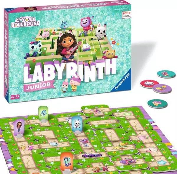 Ravensburger Gabby'S Dollhouse Junior Labyrinth, Juego De Mesa 22648