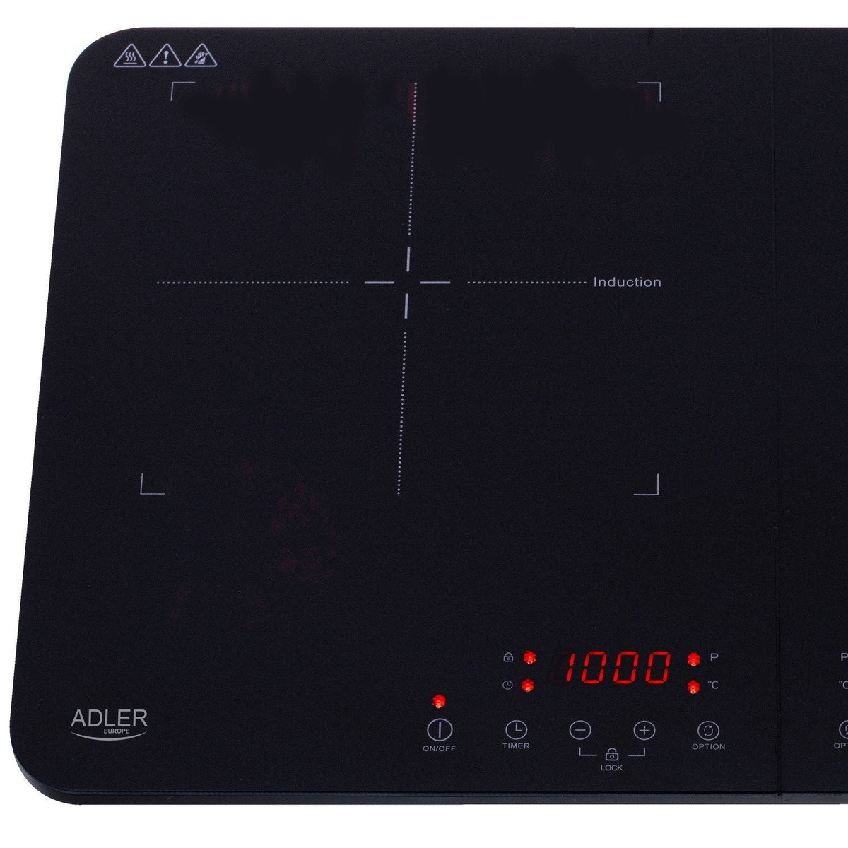 Adler Ad 6516 Double Induction Cooker, Lcd Display, 10 Power Levels, Timer