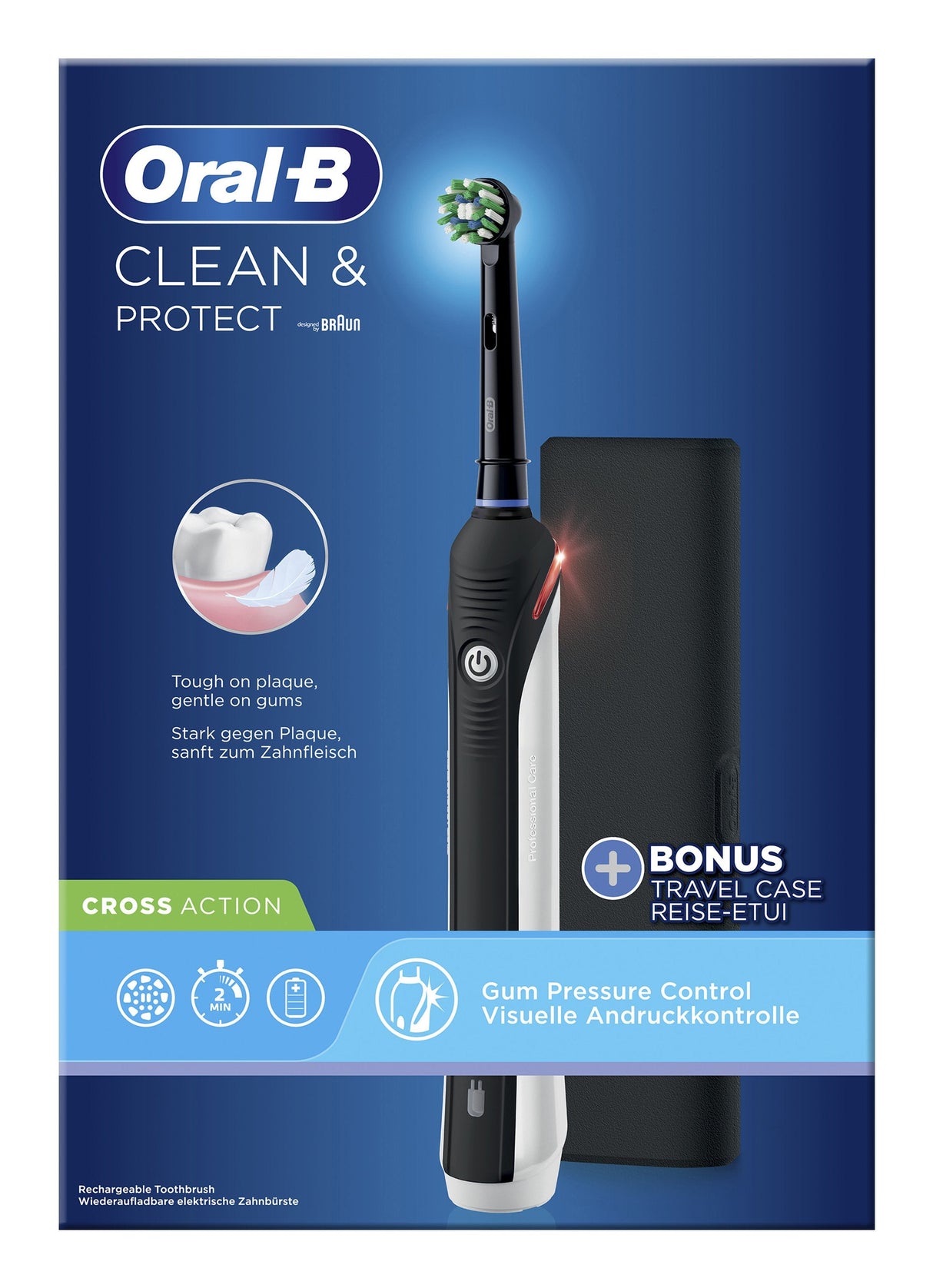 Oral-B Pro 2 Clean & Protect ZahnbRste Schwarz