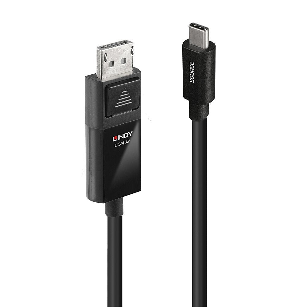 EAN 4002888433426 - Lindy 43342 adaptador de cable de vídeo 2 m USB Tipo C DisplayPort Negro imagen 1
