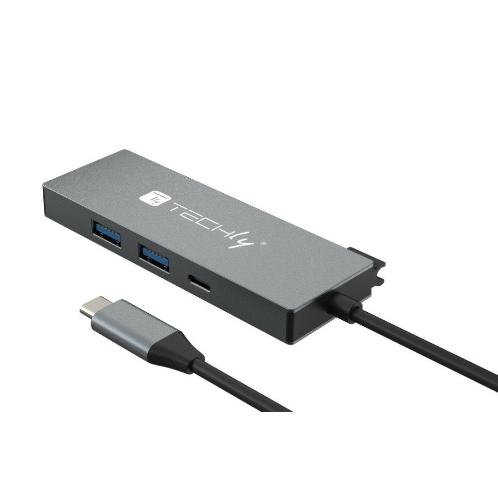 Hub Techly Usb-C 4 In 1