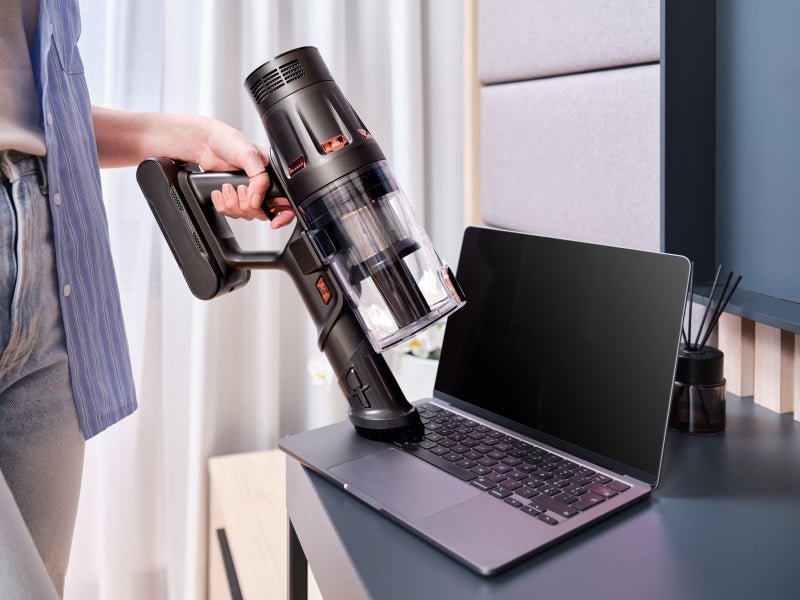 Aspiradora Eta Eta524790000 Terier De Mano, Inalámbrica, Autonomía 80 Min., Depósito De Polvo 0,5 L, Negra