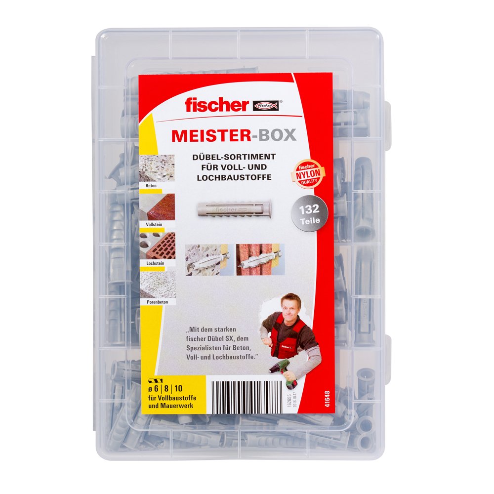 Taco Fischer Meister-Box Con Sx (Gris Claro, 132 Piezas)