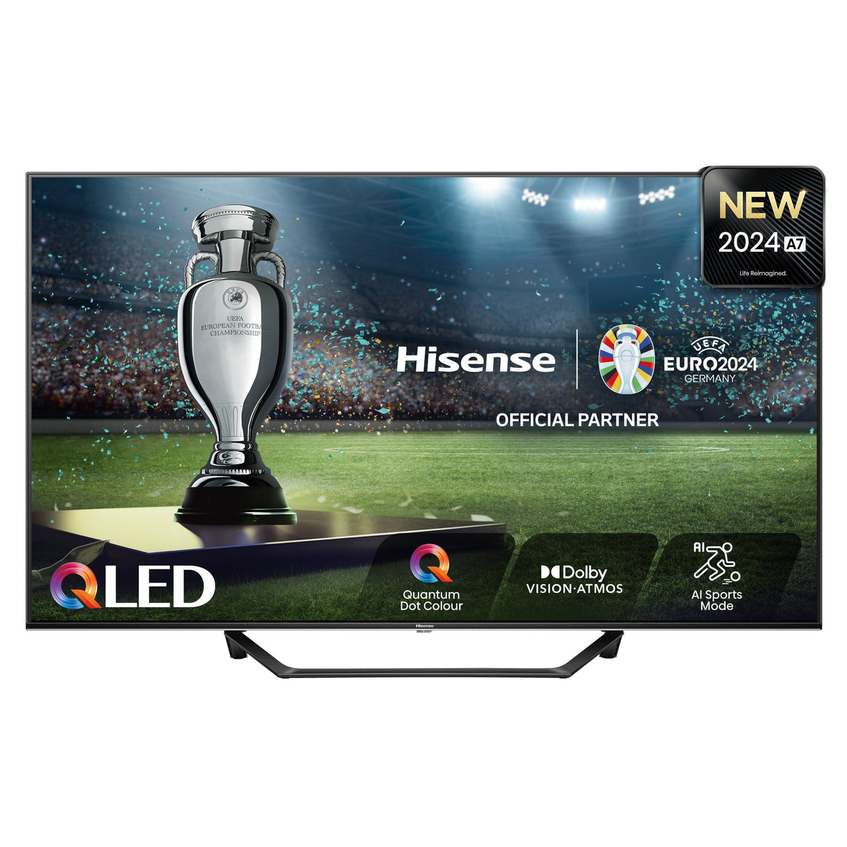 Televisor Hisense 50a7nq 50" 4k Ultra Hd Smart Tv Wifi Gris 350 Cd / M²