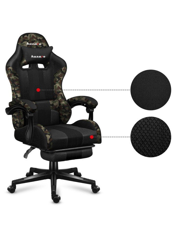 EAN 5903796011548 - Huzaro FORCE 4.7 Silla para videojuegos de PC Asiento (de seguridad) de butaca Negro, Camuflaje imagen 11
