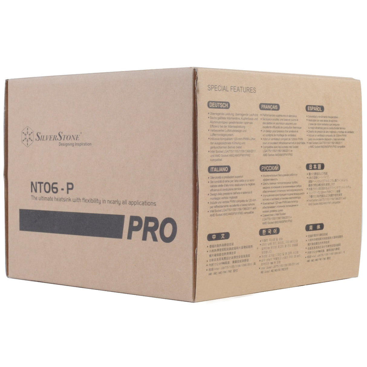 EAN 4710007225035 - Silverstone NT06-PRO Procesador Enfriador 12 cm Gris imagen 7