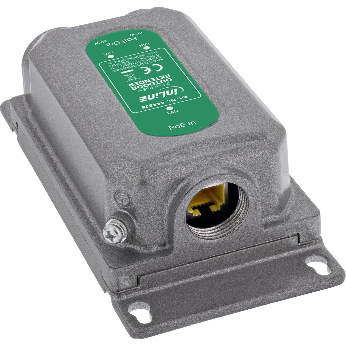 Extensor Poe Gigabit, 90 W, 2 Puertos, Ip67, Ieee 802.3bt Inline®