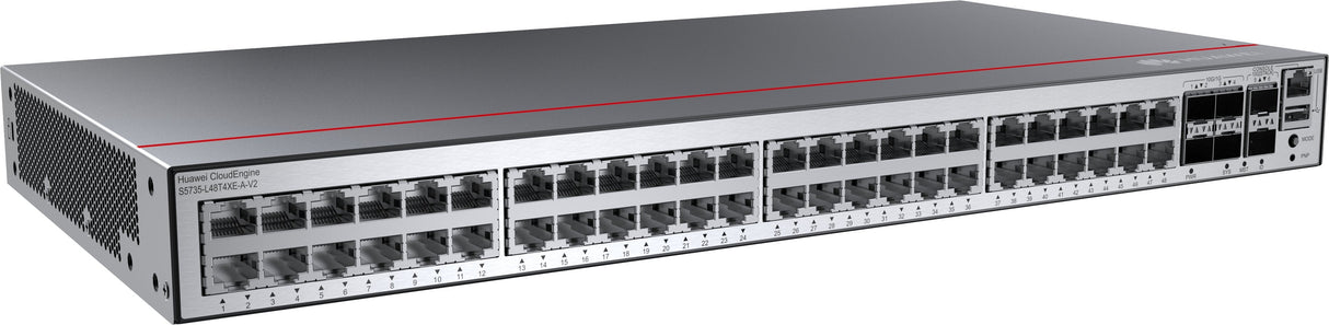 Huawei Switch S5735-L48t4xe-A-V2 (48*Ge Ports, 4*10ge Sfp+ Ports, 2*12ge Stack Ports, Ac Power) + License L-Mlic-S57l (98012040)